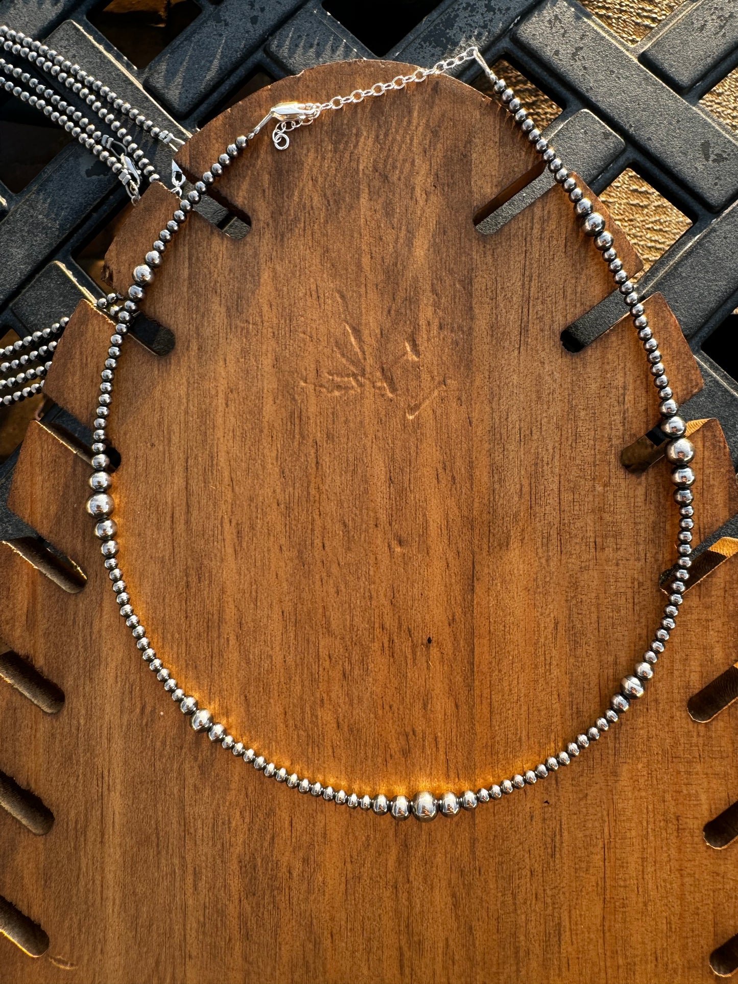 3-6mm pearl necklace 16”