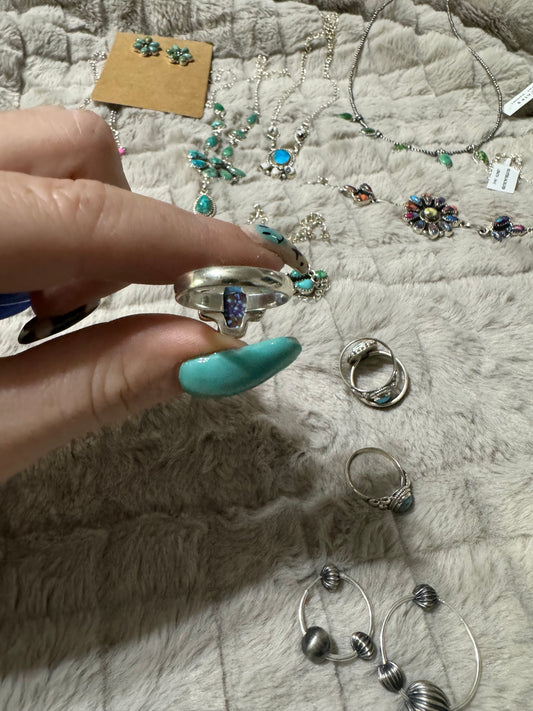 Purple Mojave sz 8 ring