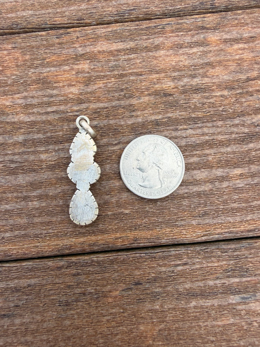 Palomino and golden hills turquoise pendant