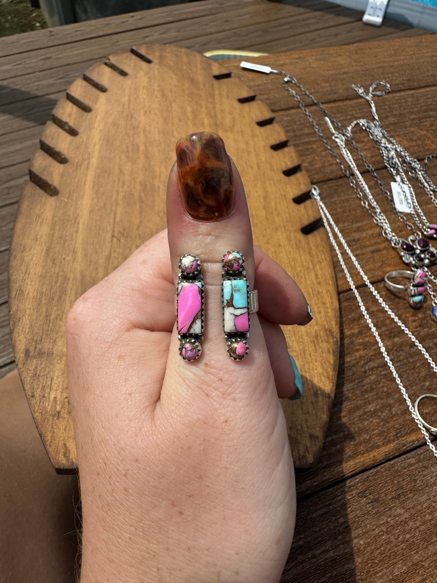 Cotton candy bar floater ring