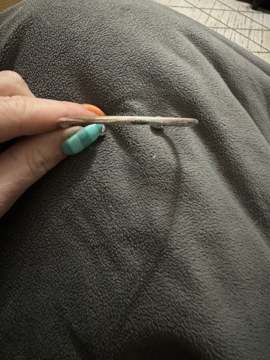 Basic sterling silver stacker cuff