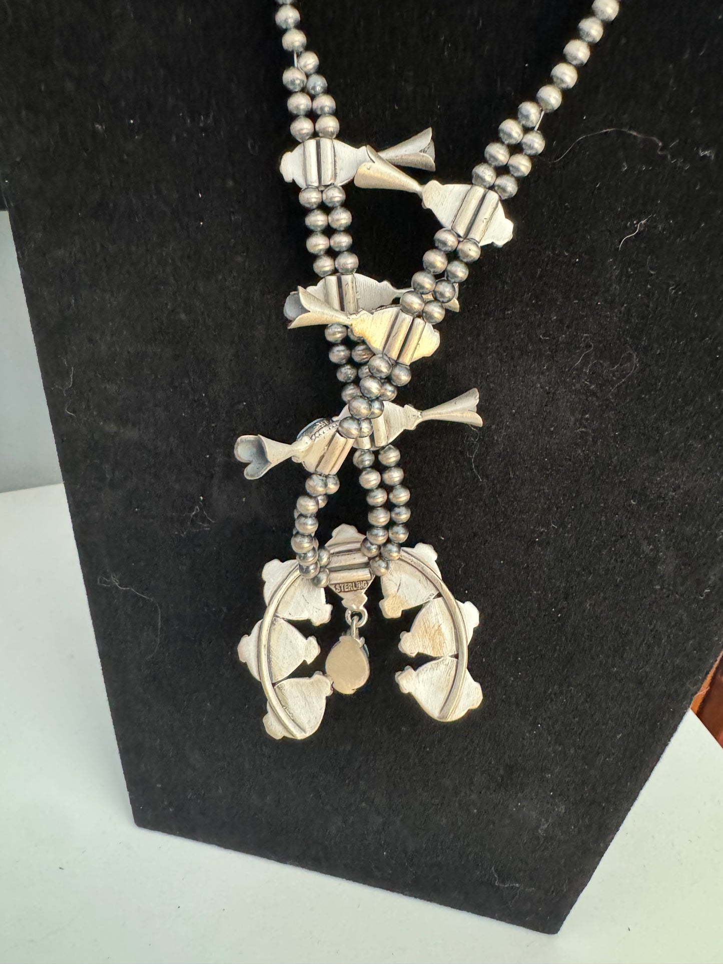 Golden hills turquoise squash blossom