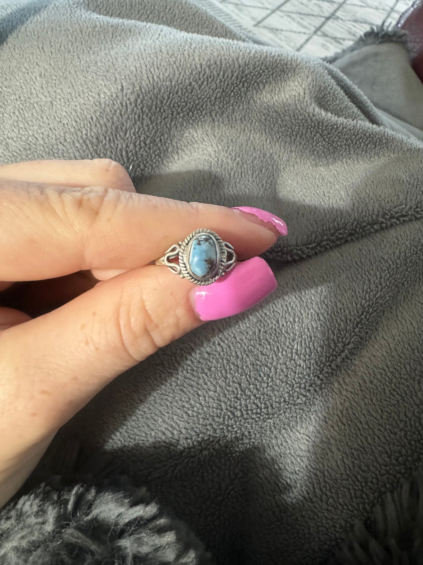 Sz 5.5 golden hills turquoise ring