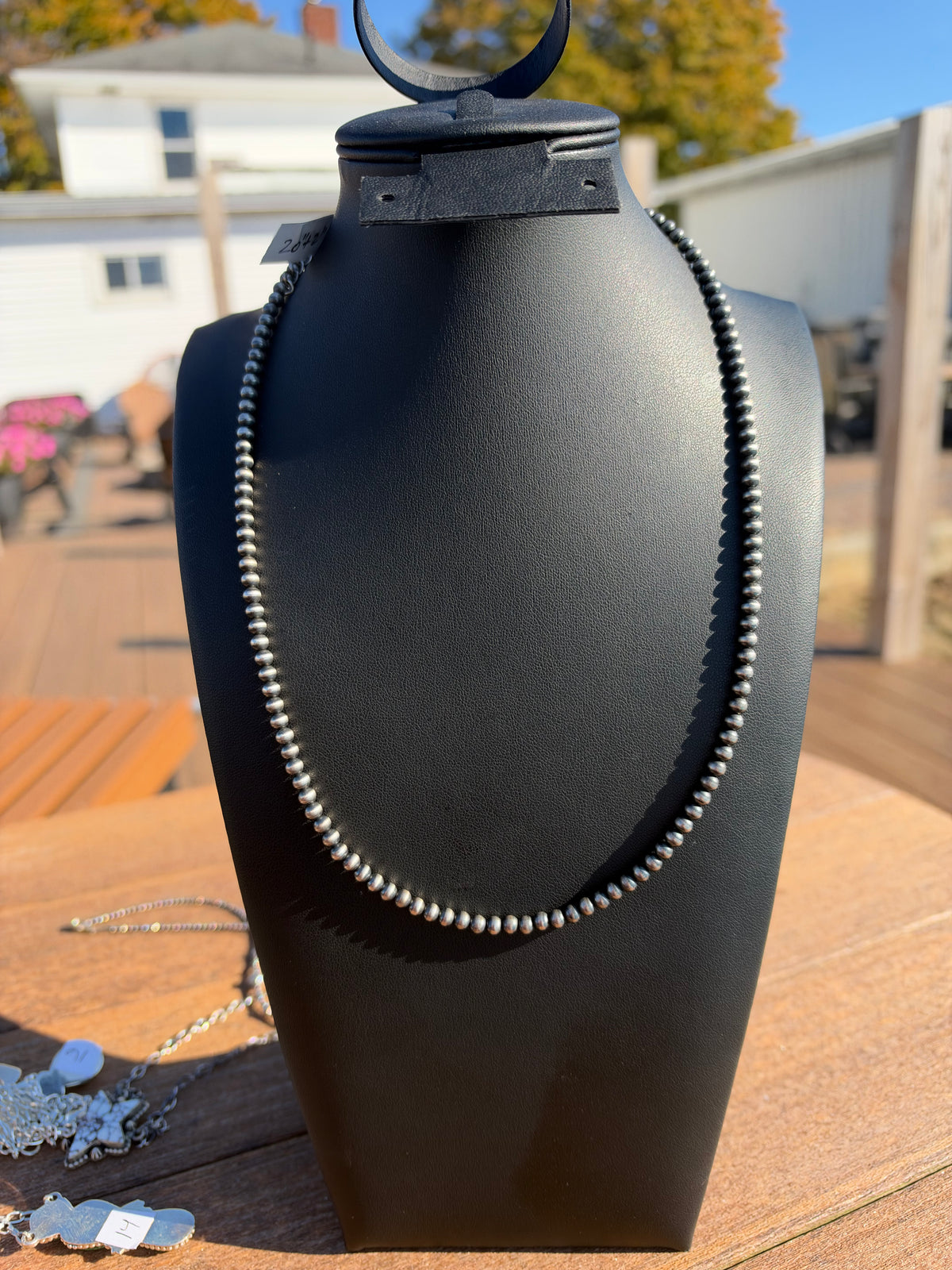 4mm sterling pearls 20-22”