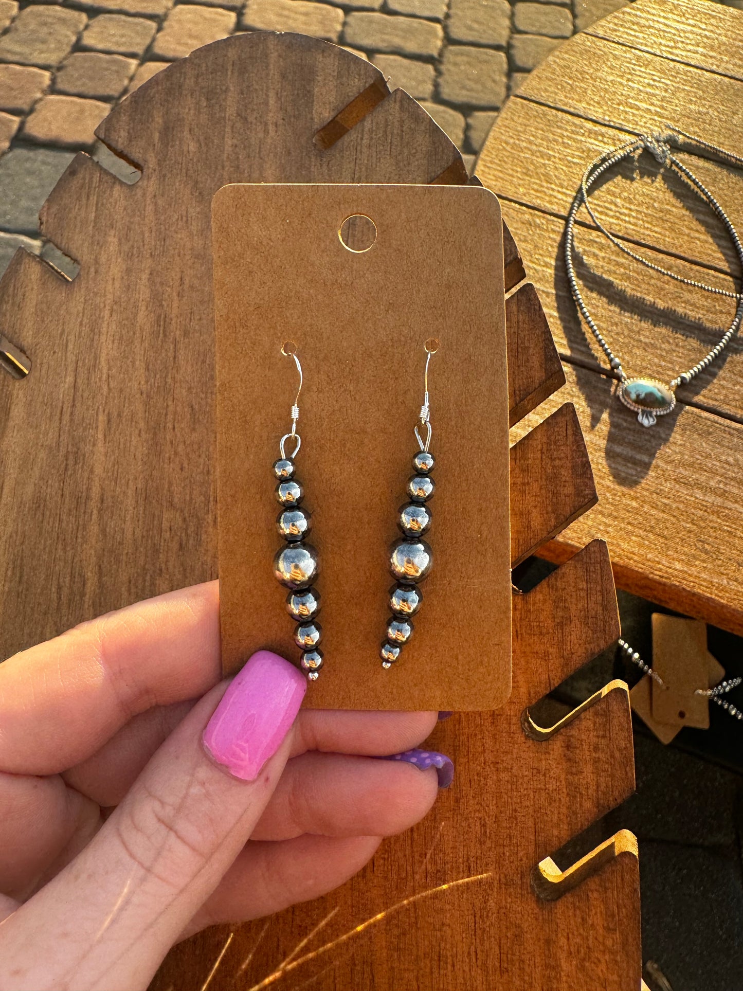 Pearl dangle earrings