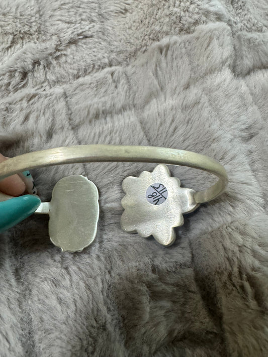 Blackjack turquoise floater cluster cuff