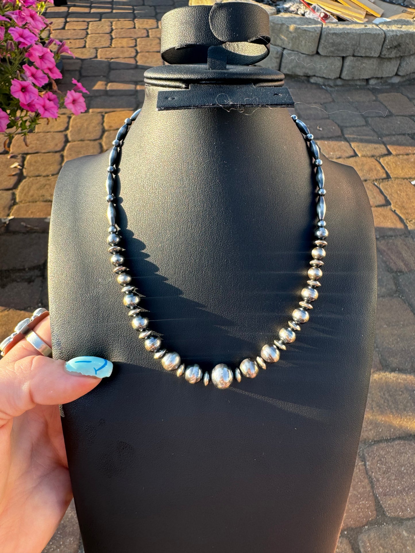 10mm graduated pearl necklace