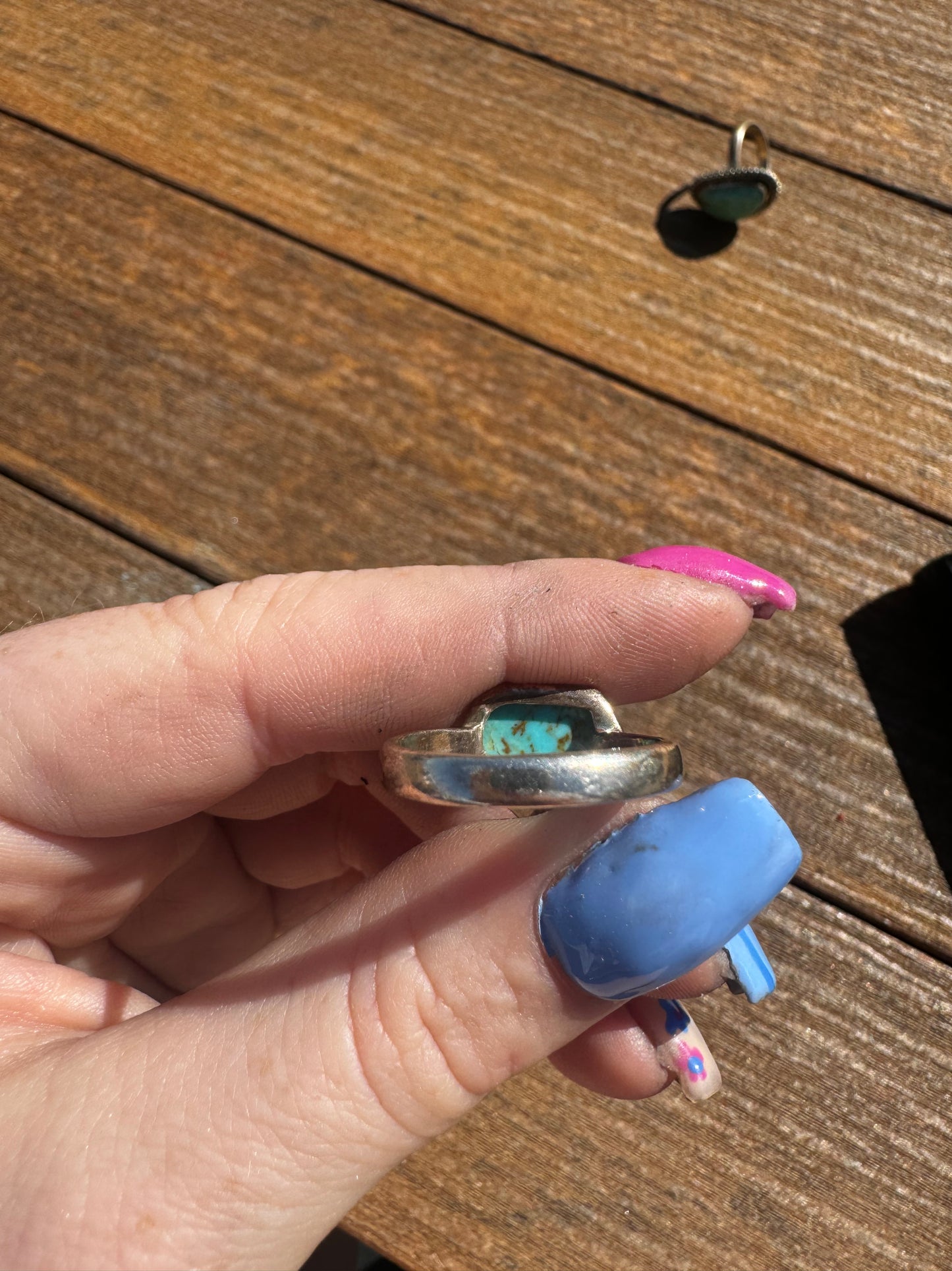 Sz 8.5 turquoise ring