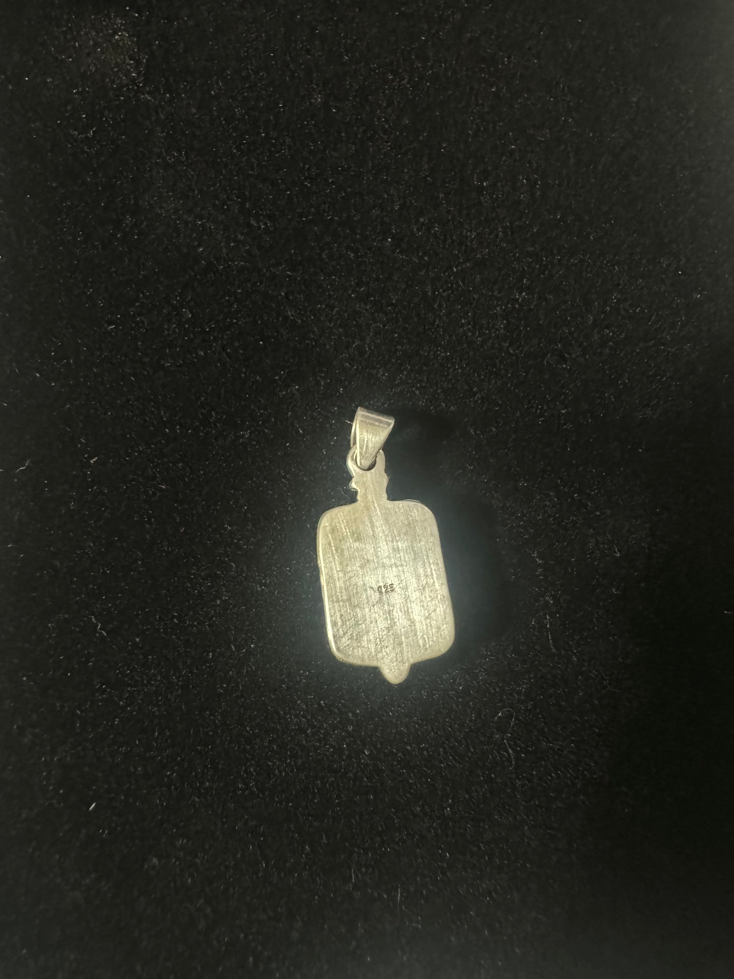 Sonoran gold turquoise square dainty pendant