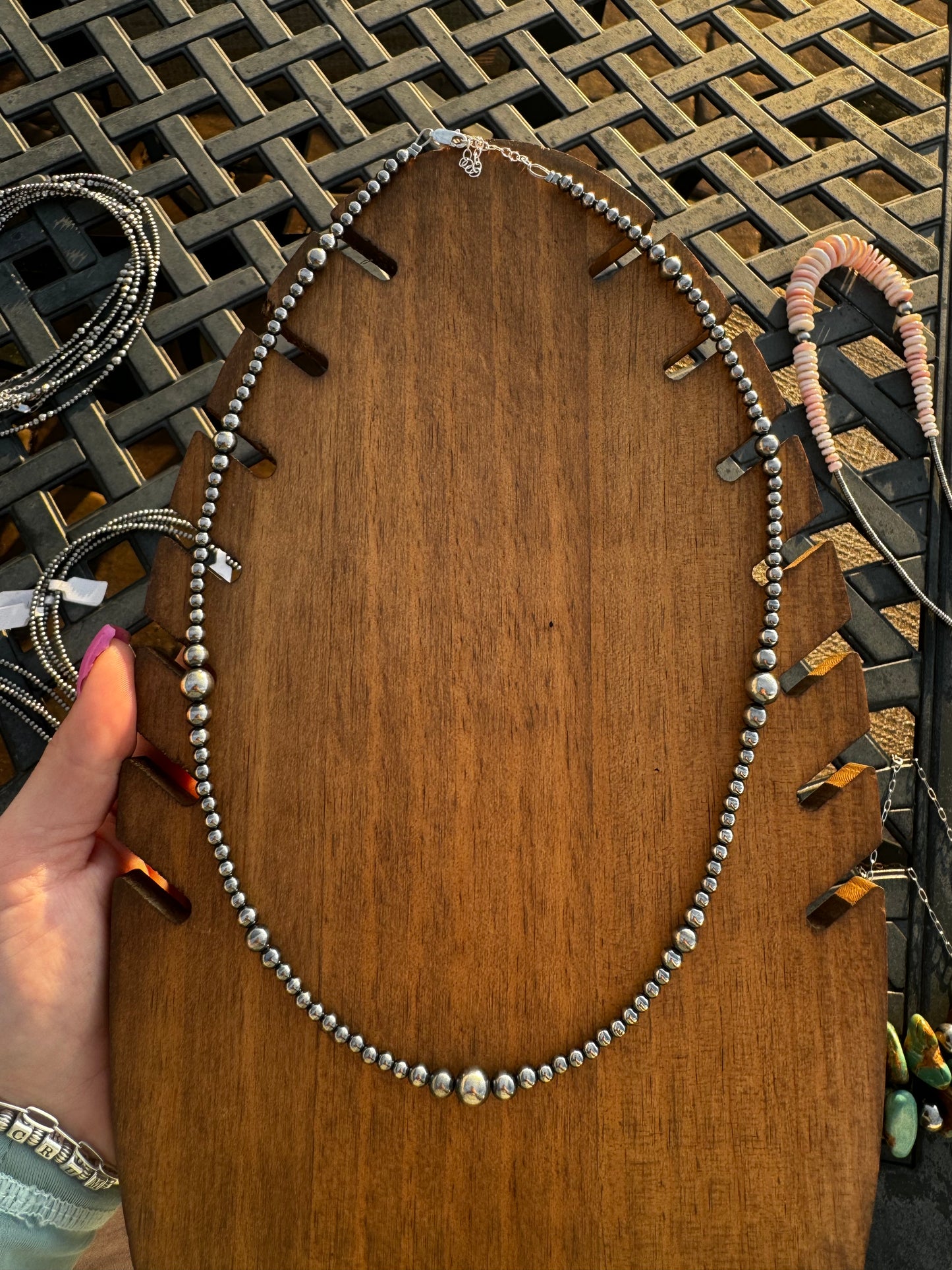 3-6mm graduated 22” pearl necklace
