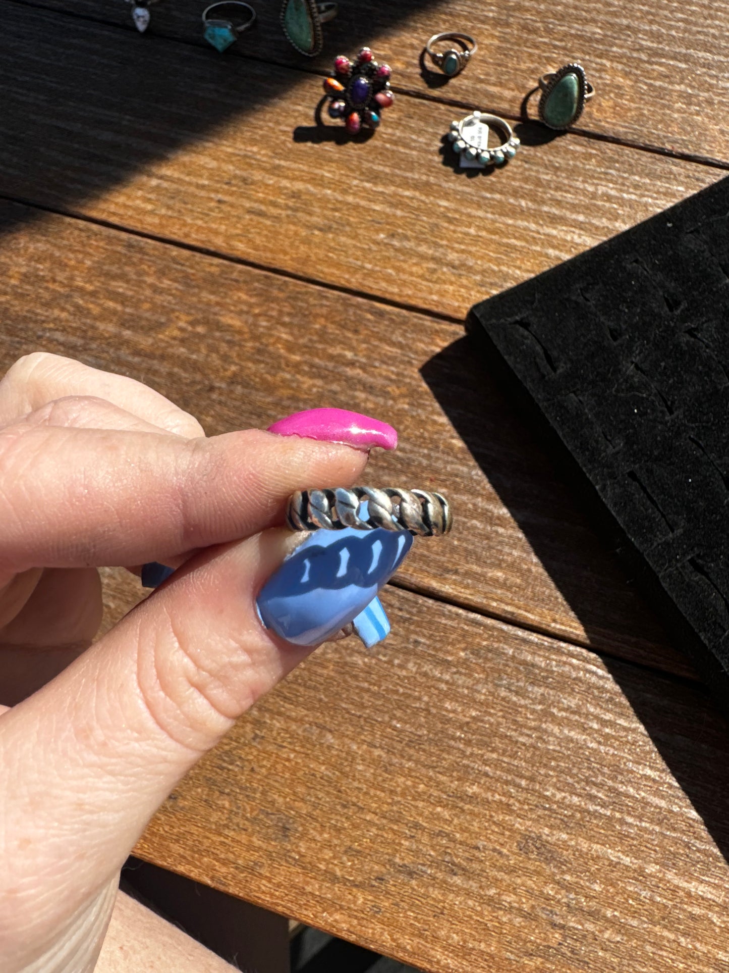 Sz 6 sterling silver stacker ring