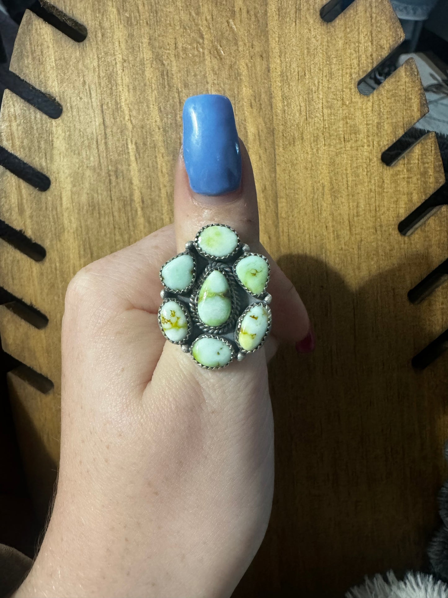Palomino adjustable cluster ring