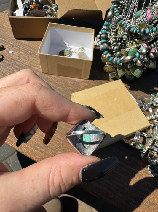Sz 9.5 turquoise ring