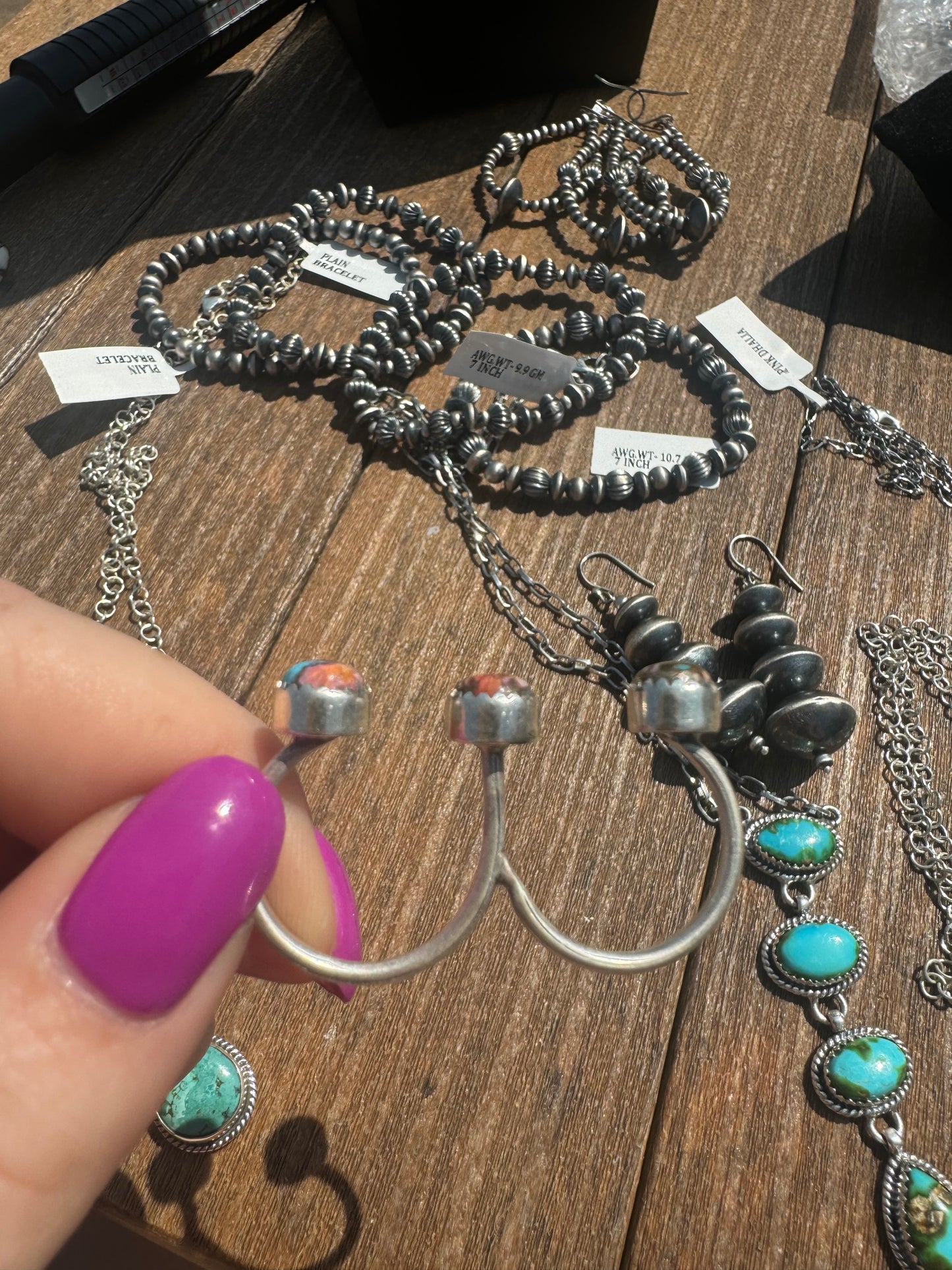 Double finger adjustable pink dahlia ring