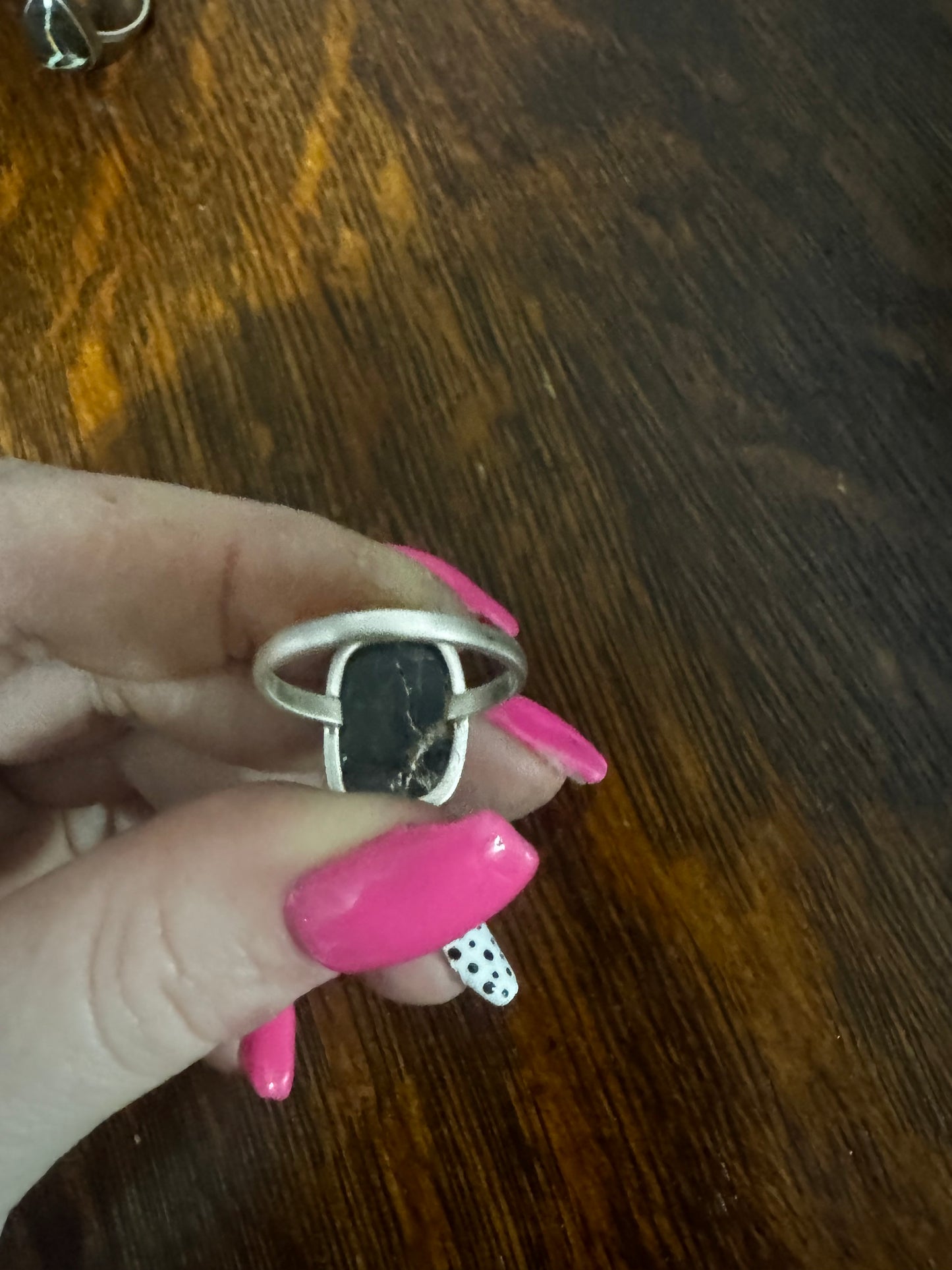 Sz 8 blackjack turquoise ring