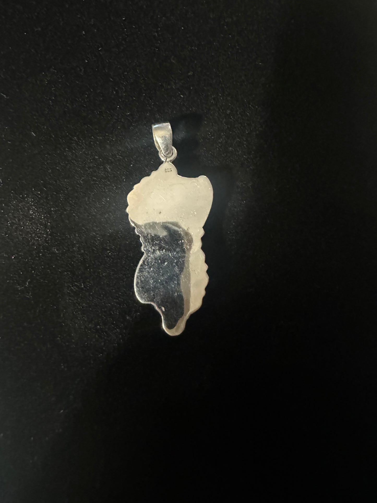 Golden hills turquoise two stone pendant