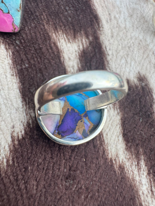 Purple dahlia sz 7 ring