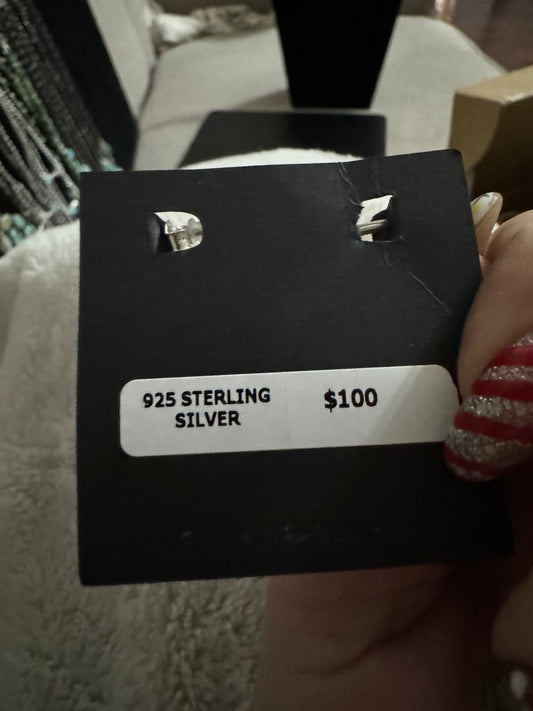 Pearl hoop earrings with cluster