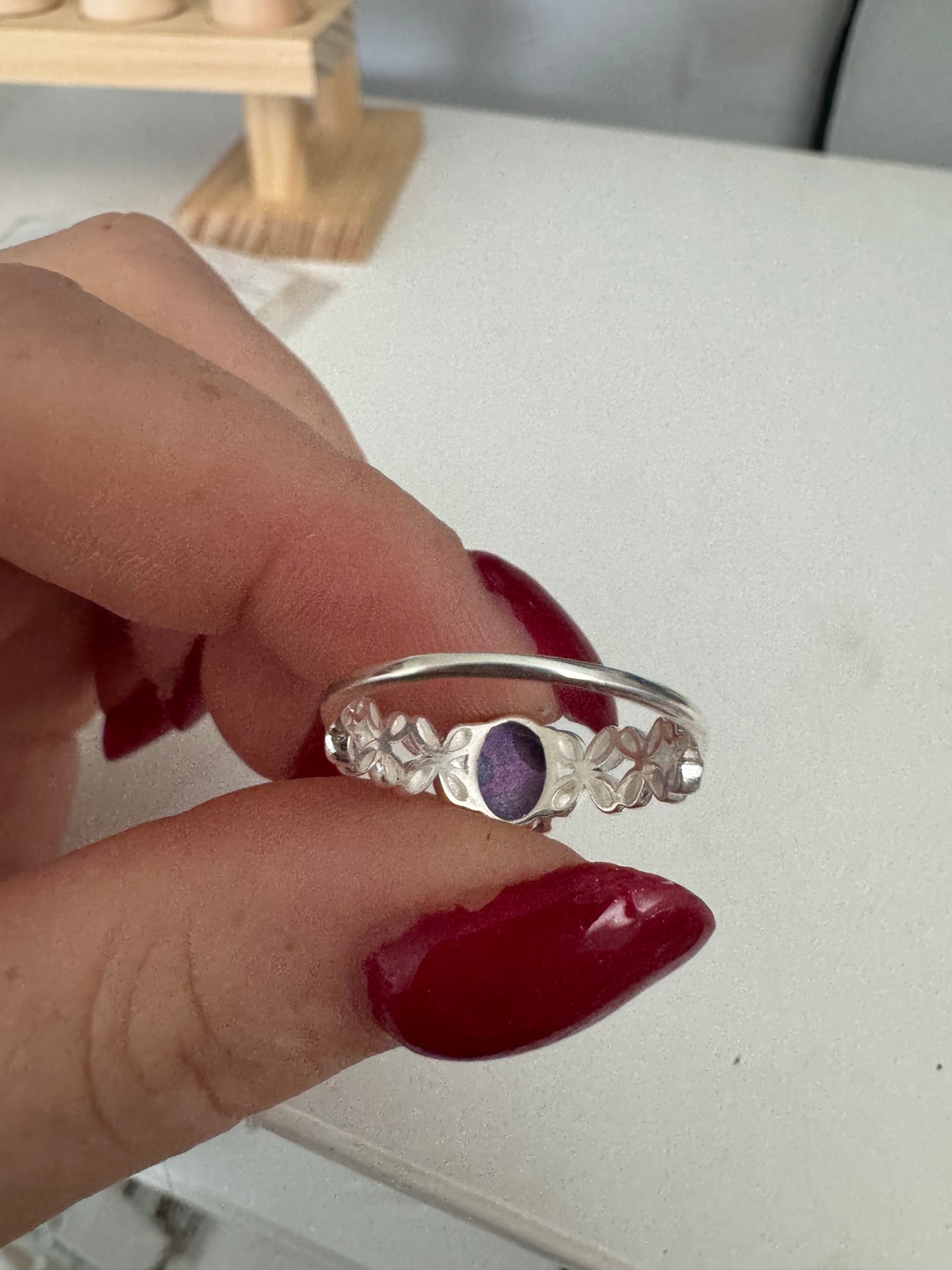 Purple Mojave small sz 8 ring