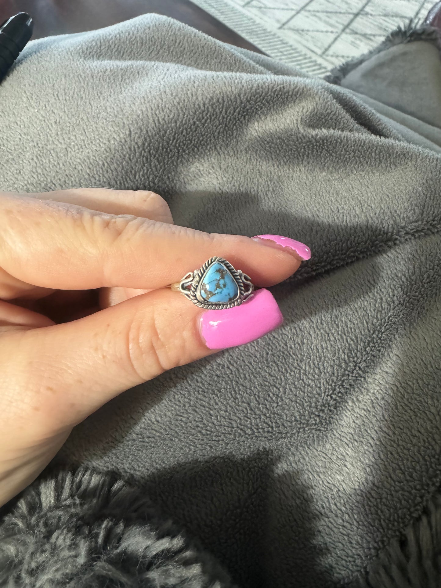 Sz 6.5 golden hills turquoise ring