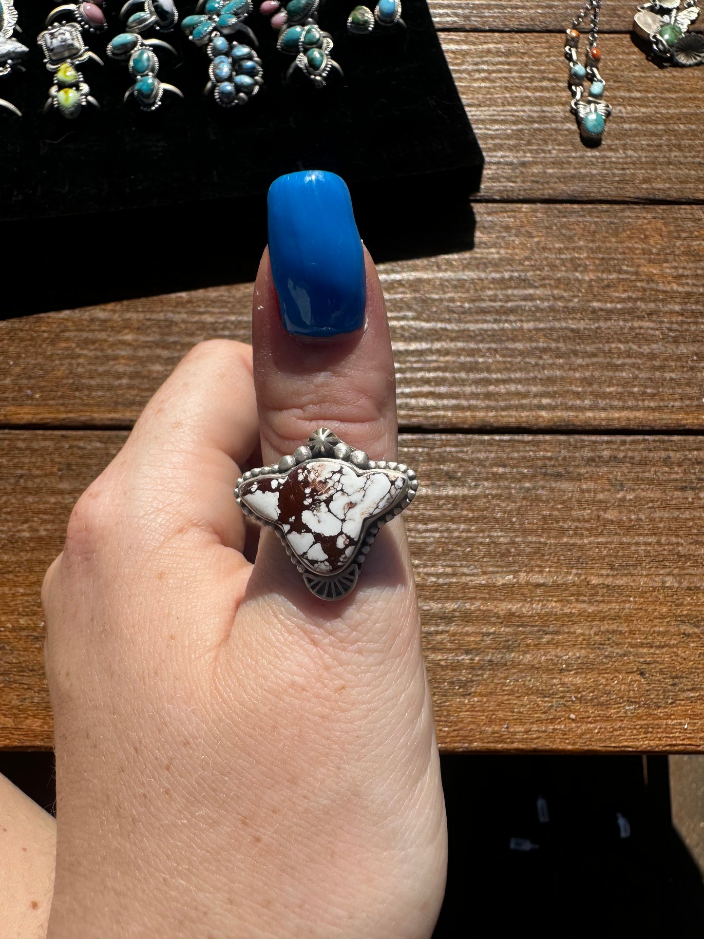 Wild horse cow head adjustable ring
