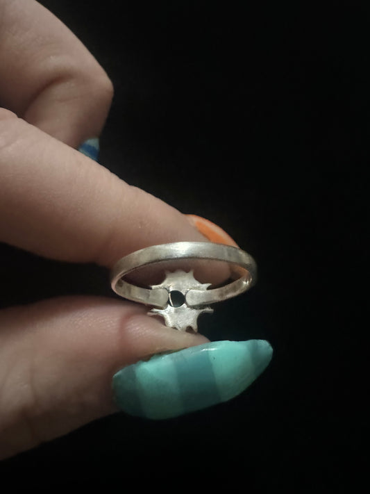 Sz 6 dainty turquoise ring