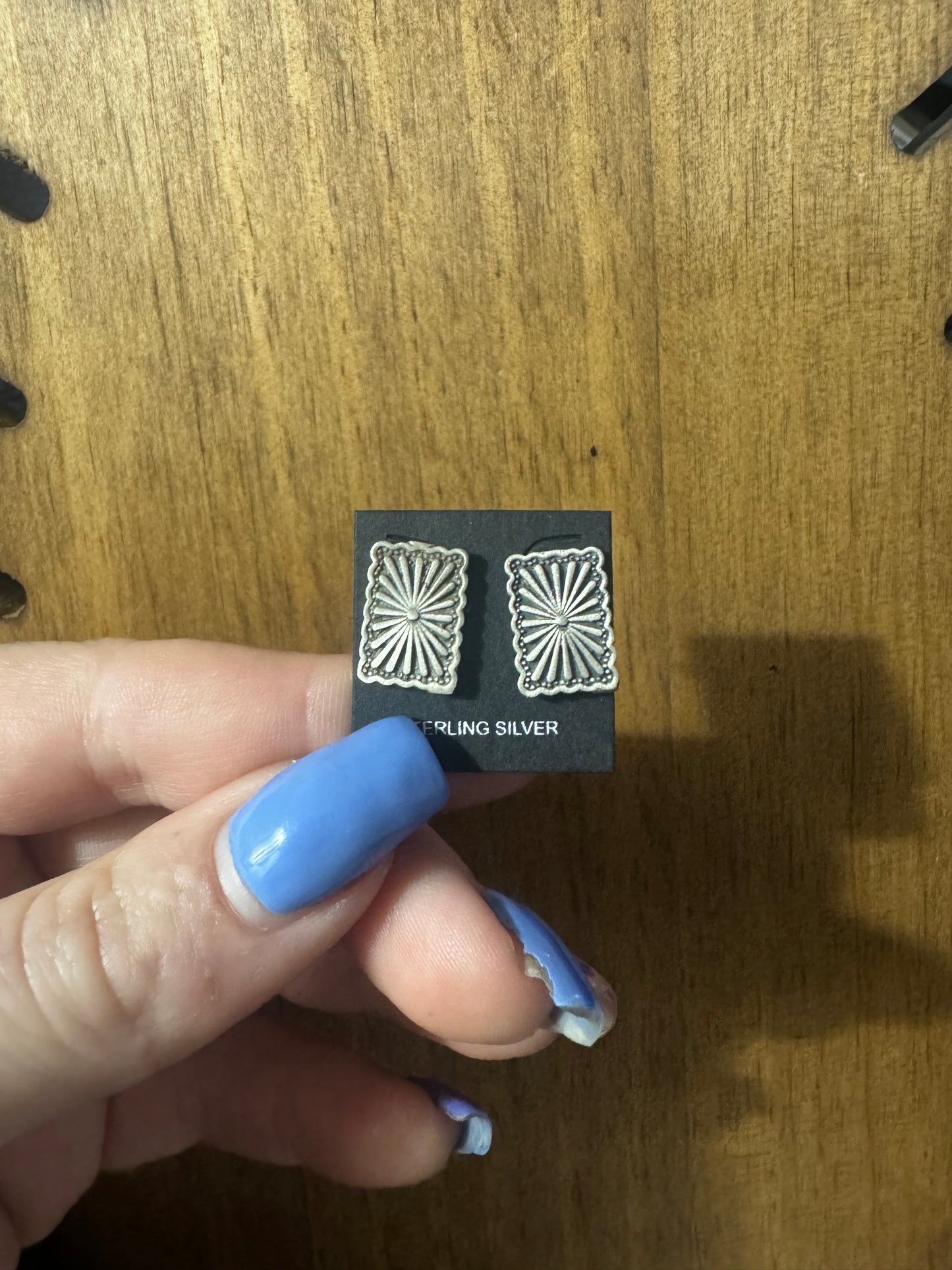 Square concho studs