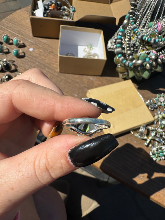 Sonoran gold turquoise sz 8 ring