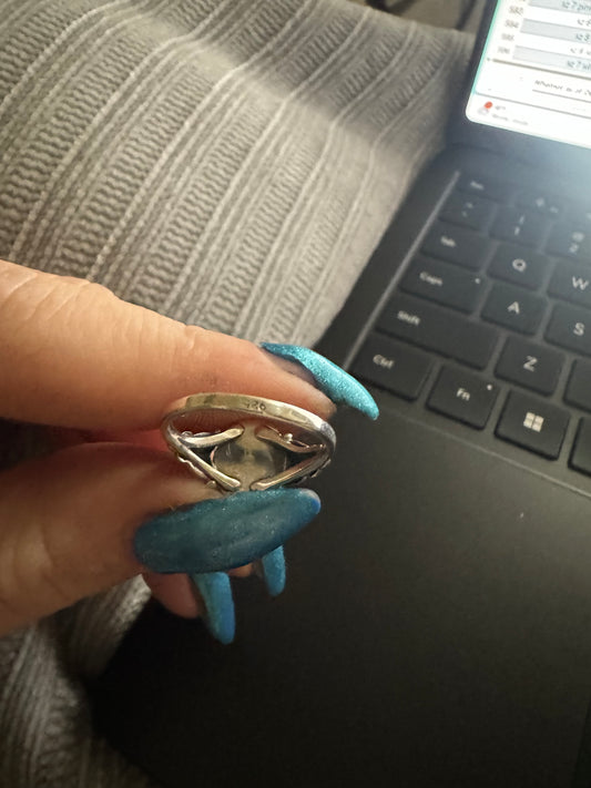 Sz 6 black onyx ring