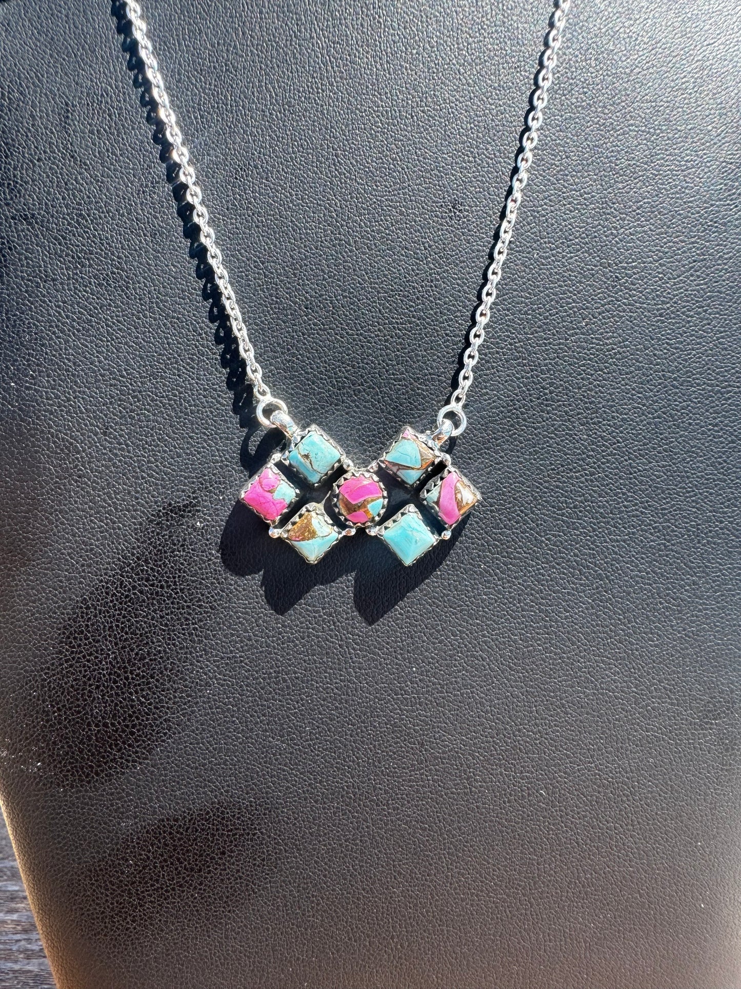 Cotton candy bar necklace