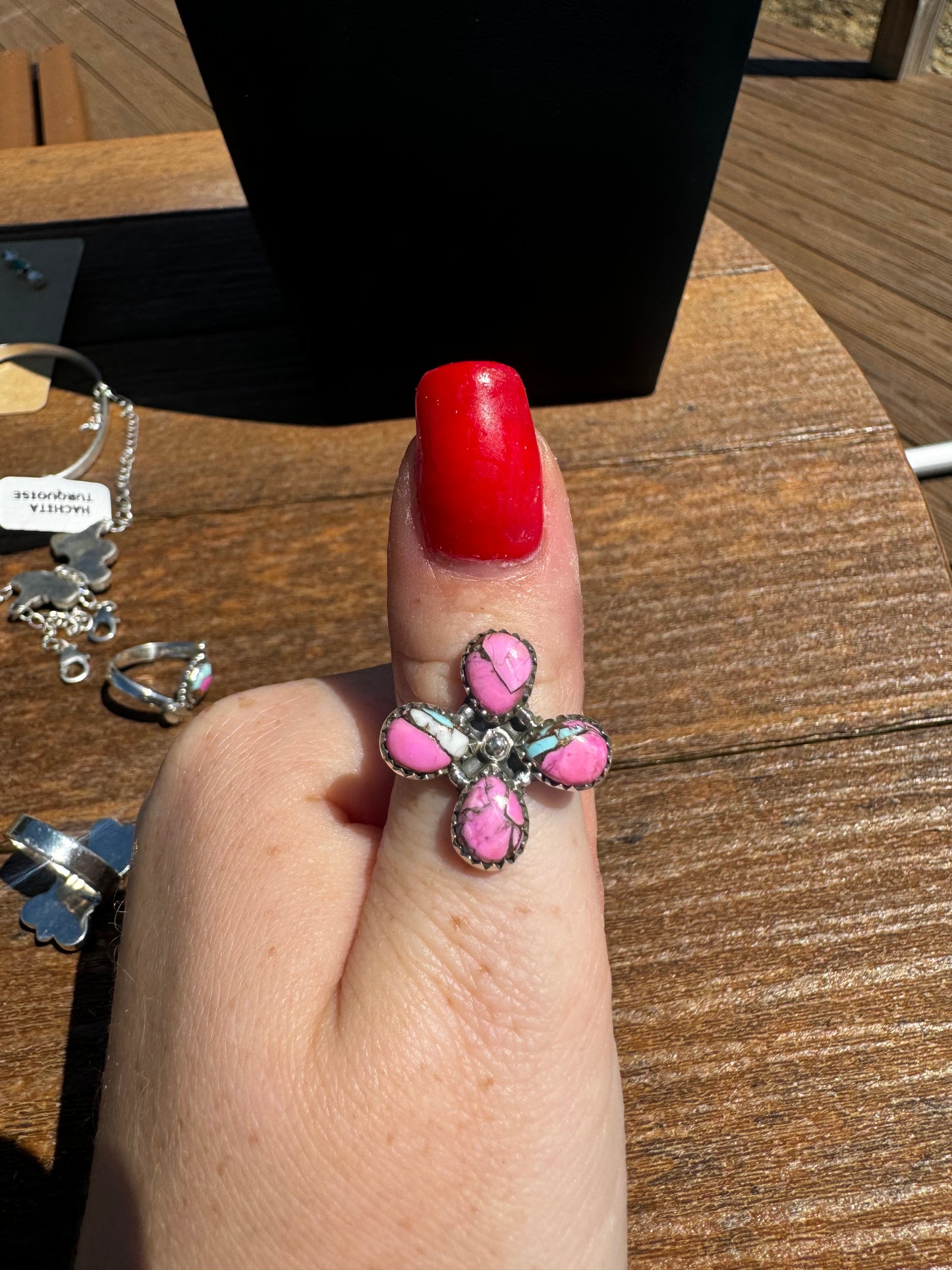 Cotton candy ring adjustable
