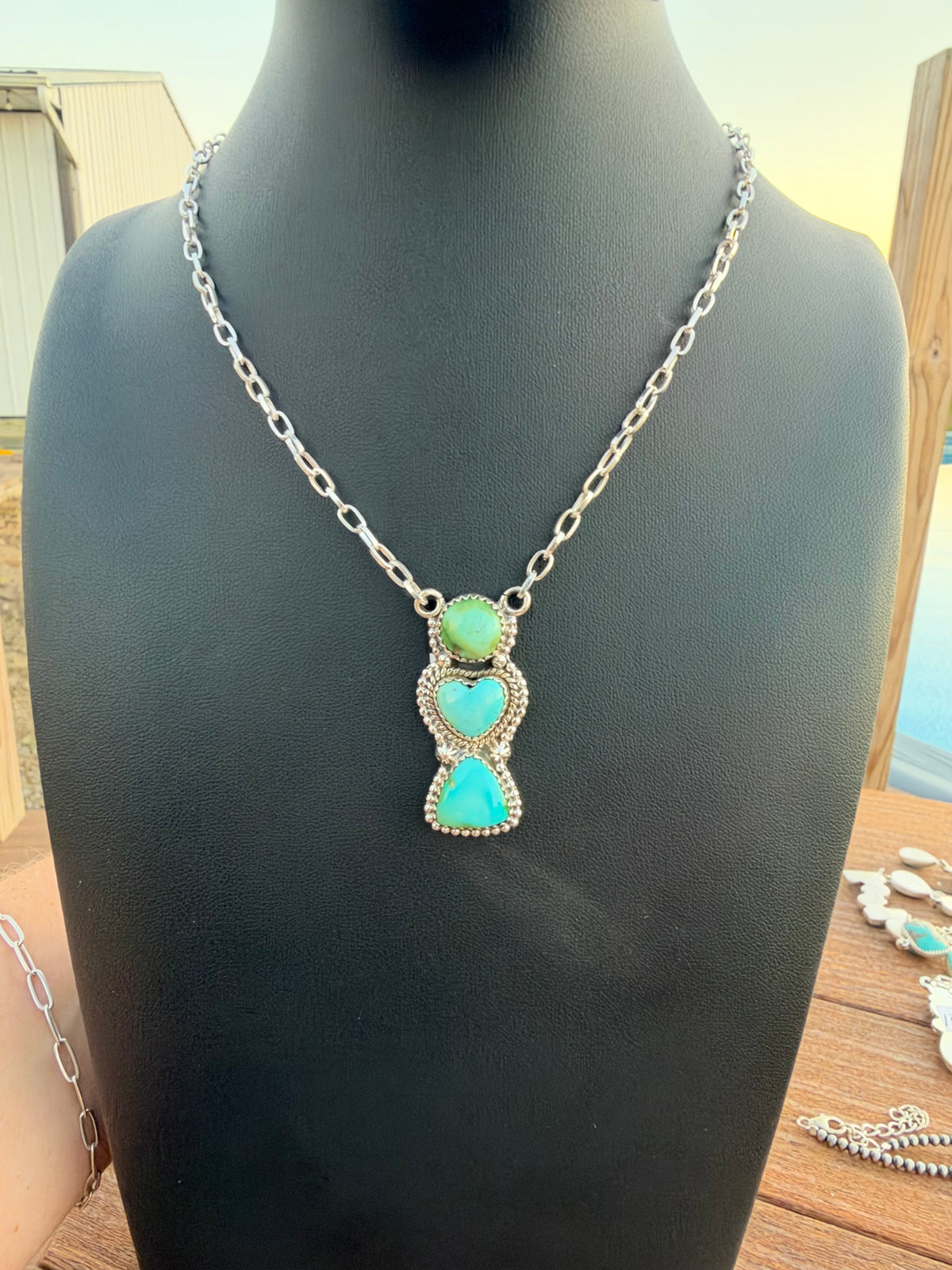 Sonoran gold turquoise necklace