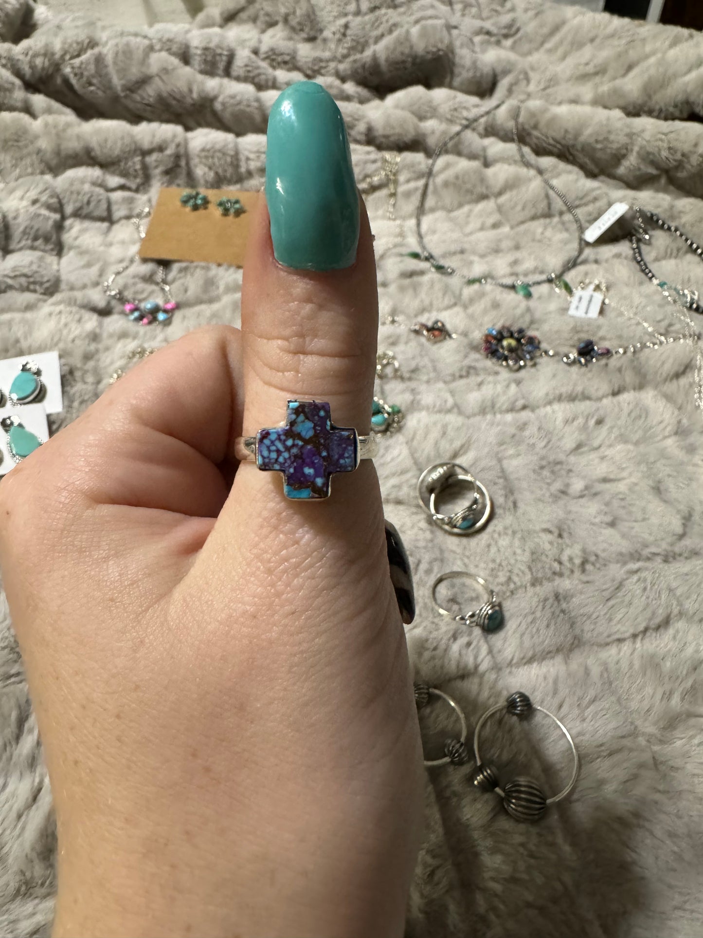 Purple Mojave sz 8 ring