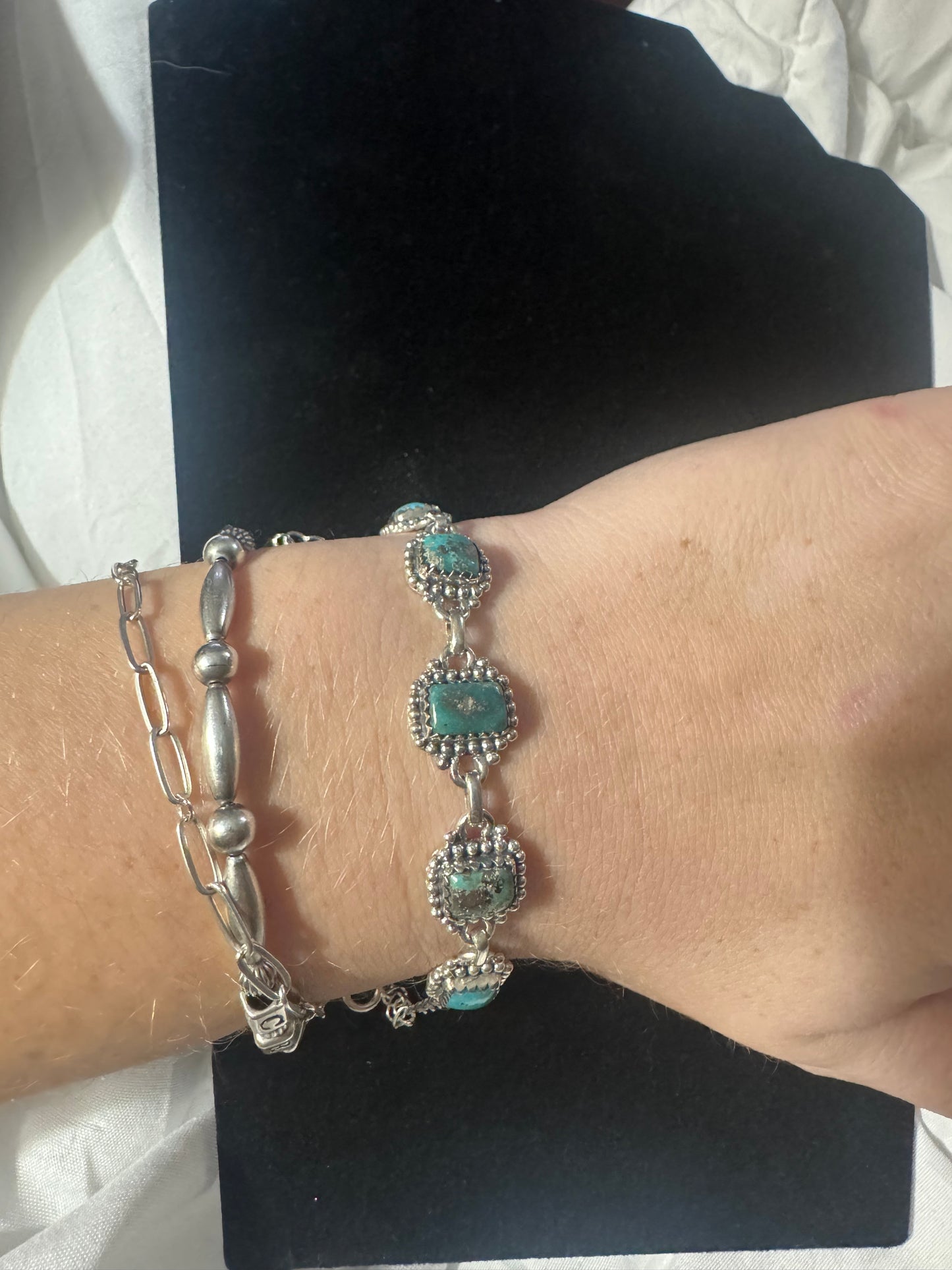 Persian turquoise chain bracelet