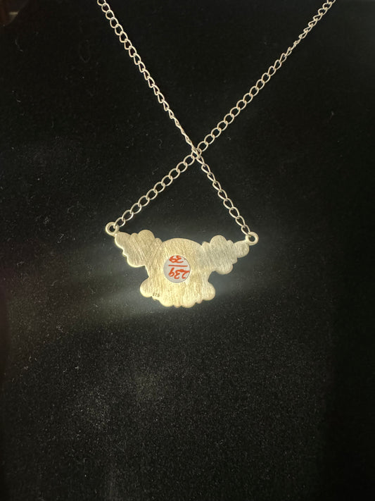 Wild horse and #8 turquoise cluster necklace