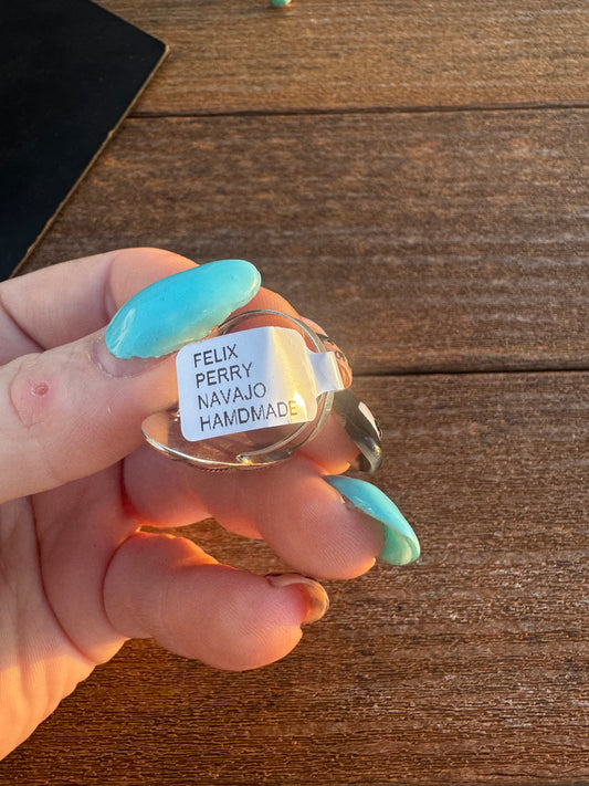 Native sz 8 pink opal ring