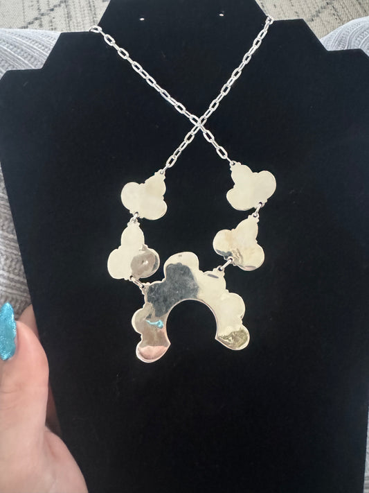 Turquoise naja lariat necklace