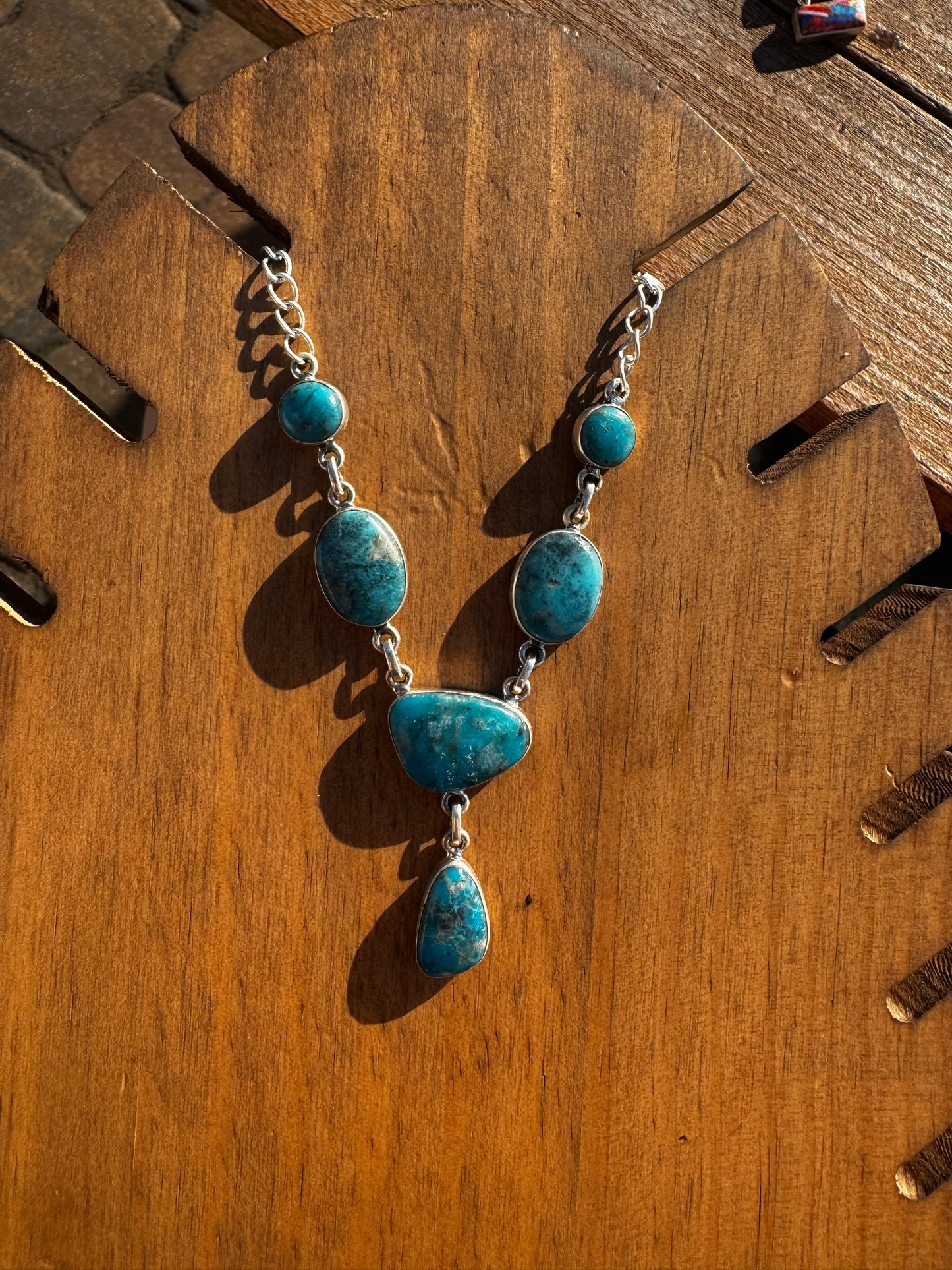 Ithaca peak turquoise lariat necklace