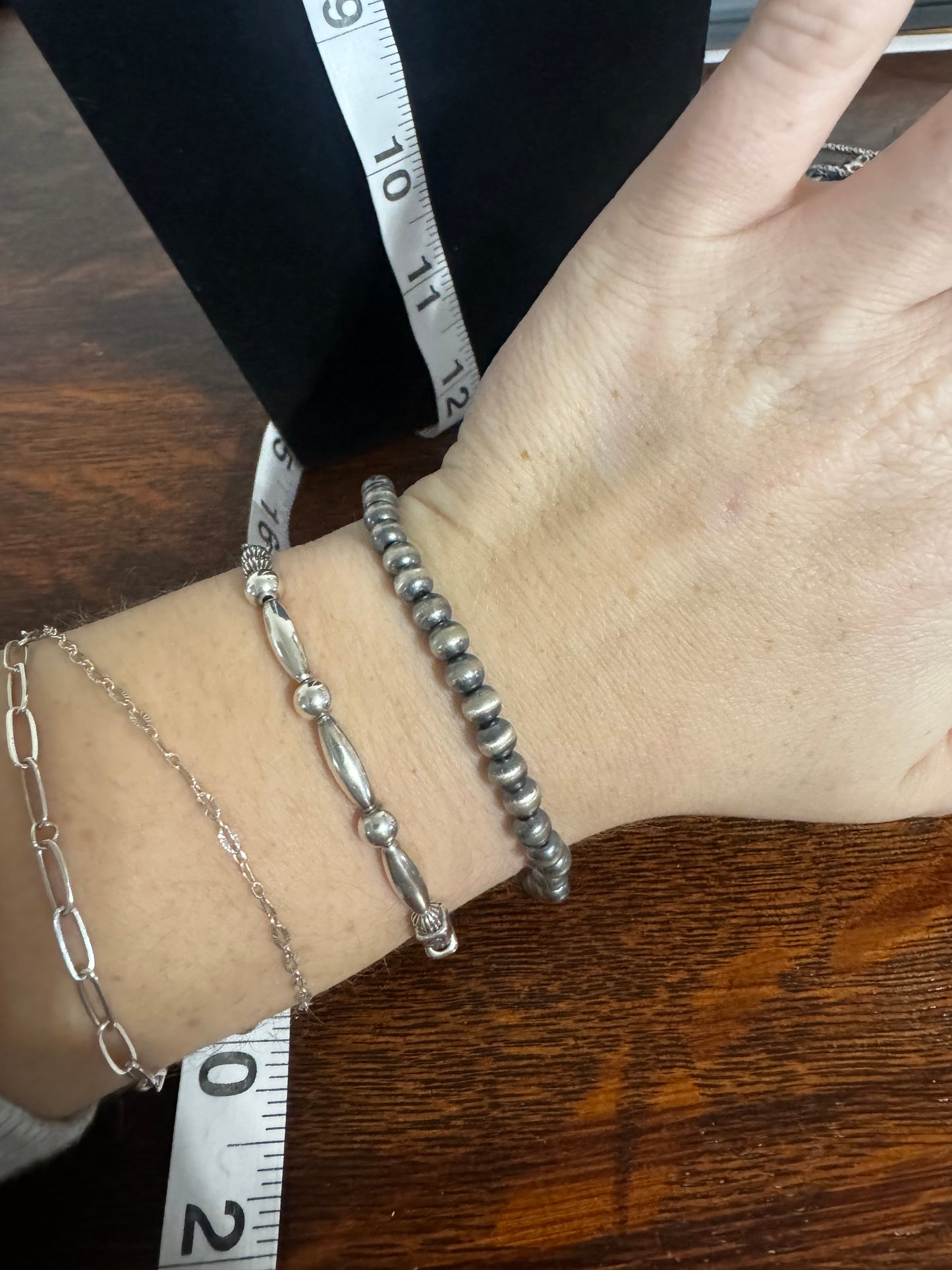 5mm pearl stretch bracelet