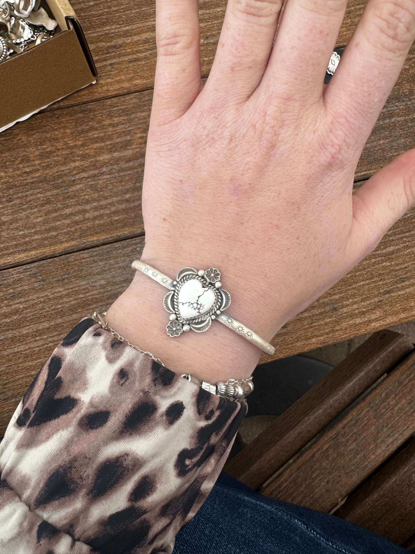 Wild horse heart cuff