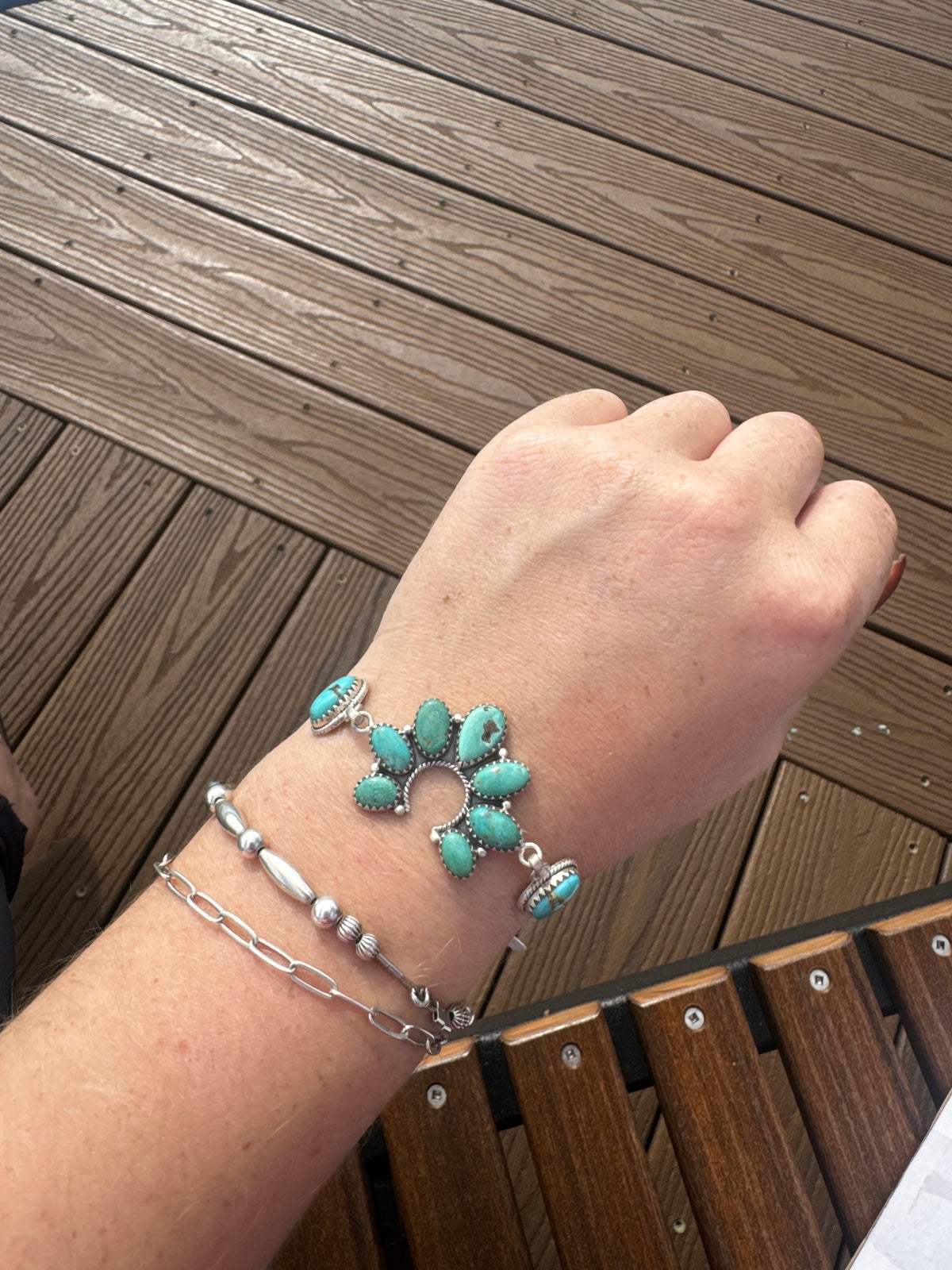Hachita turquoise Naja bracelet