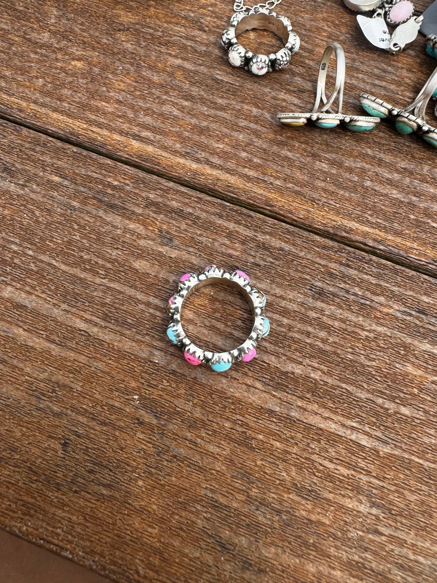 Sz 7 cotton candy eternity band