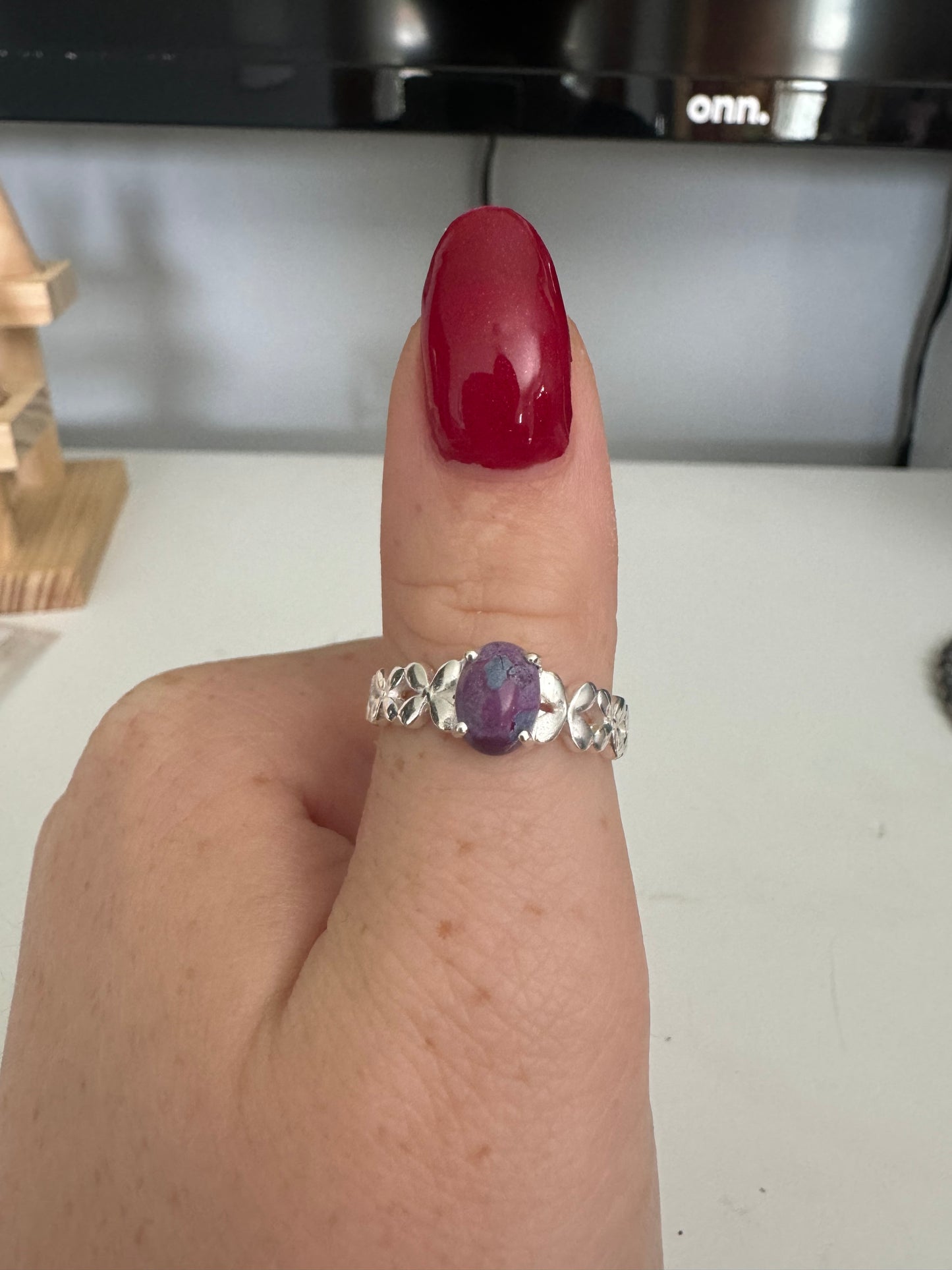 Purple Mojave small sz 8 ring