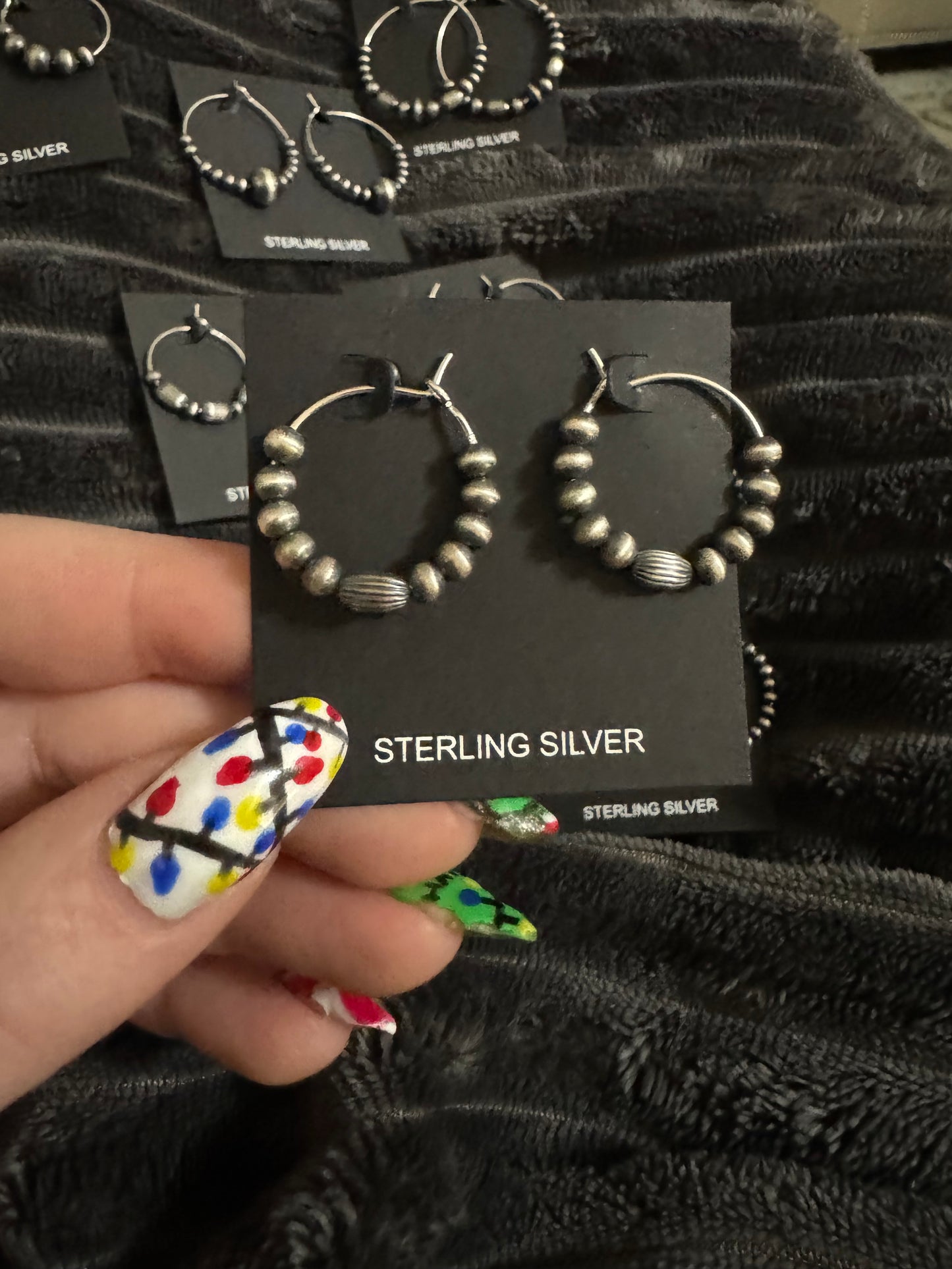 4mm pearl and melon earrings