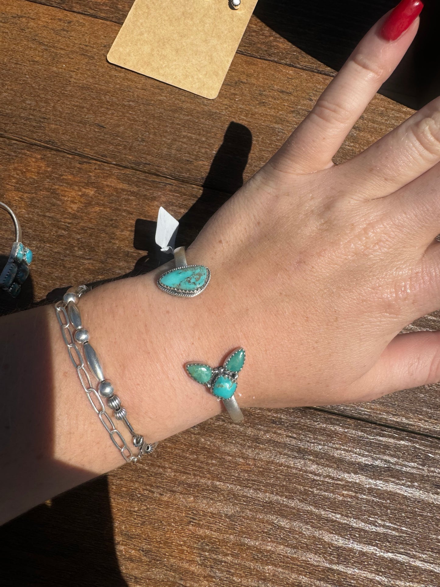 Hachita turquoise floater cuff