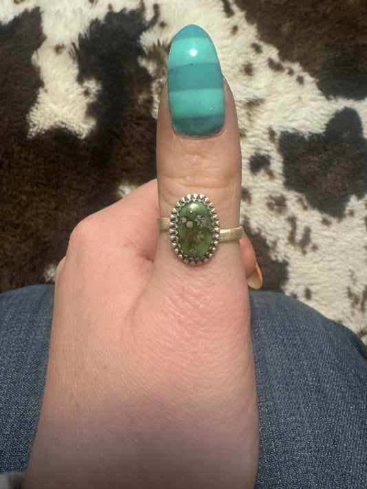 Sonoran gold turquoise adjustable ring