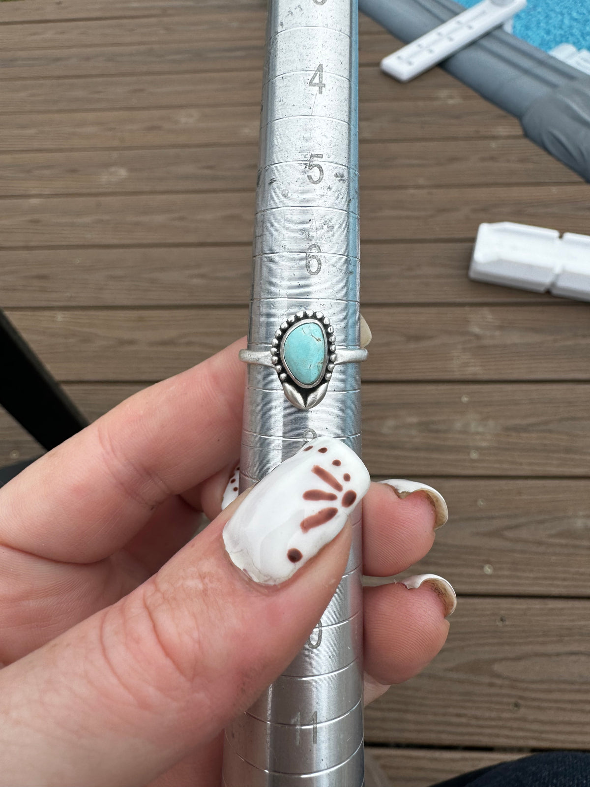 Sz 7 turquoise ring
