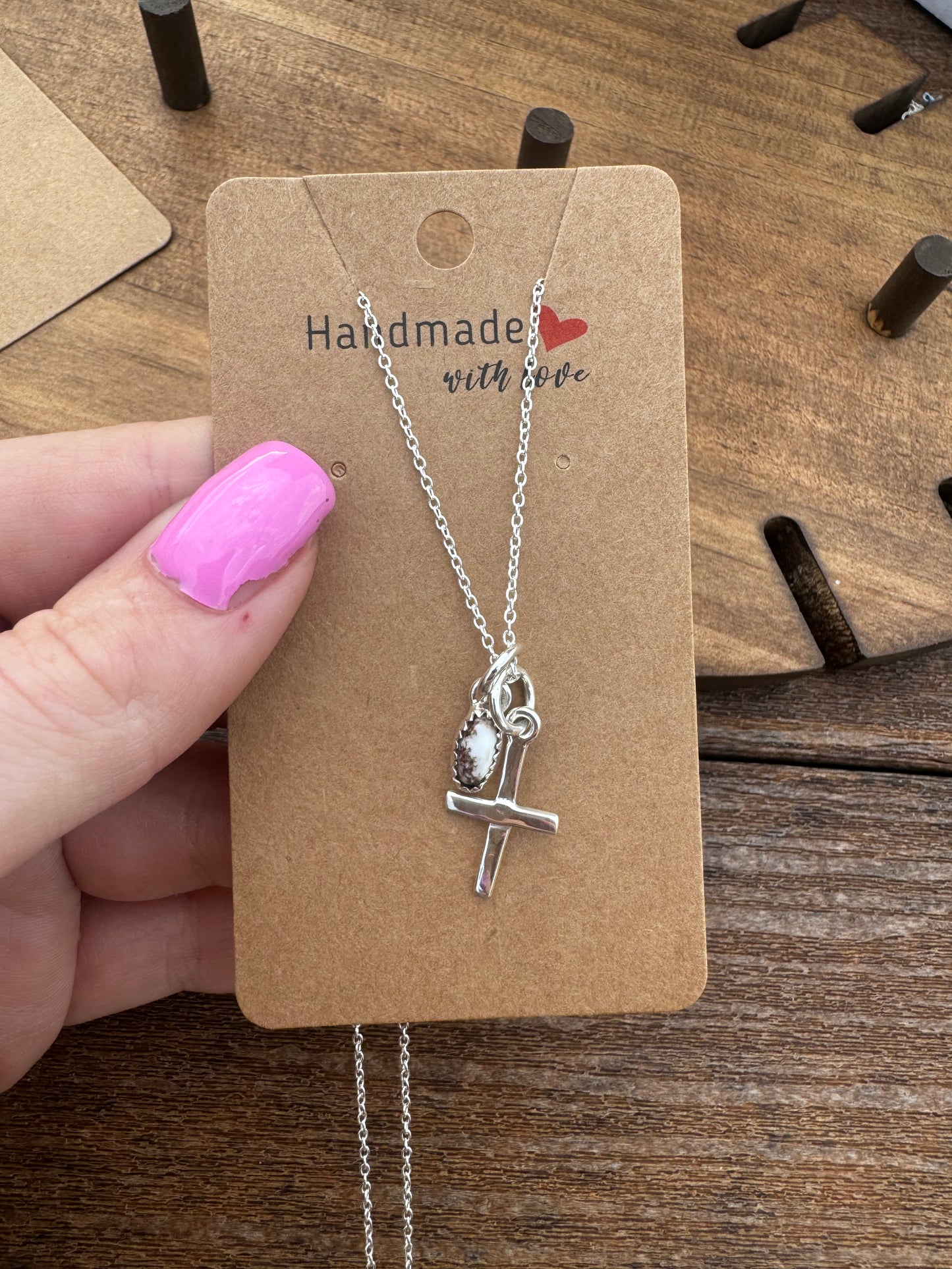 Wild horse cross necklace