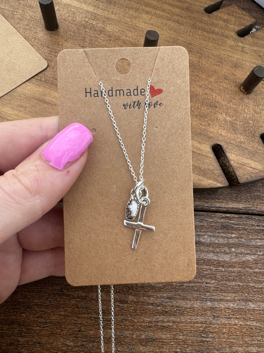 Wild horse cross necklace