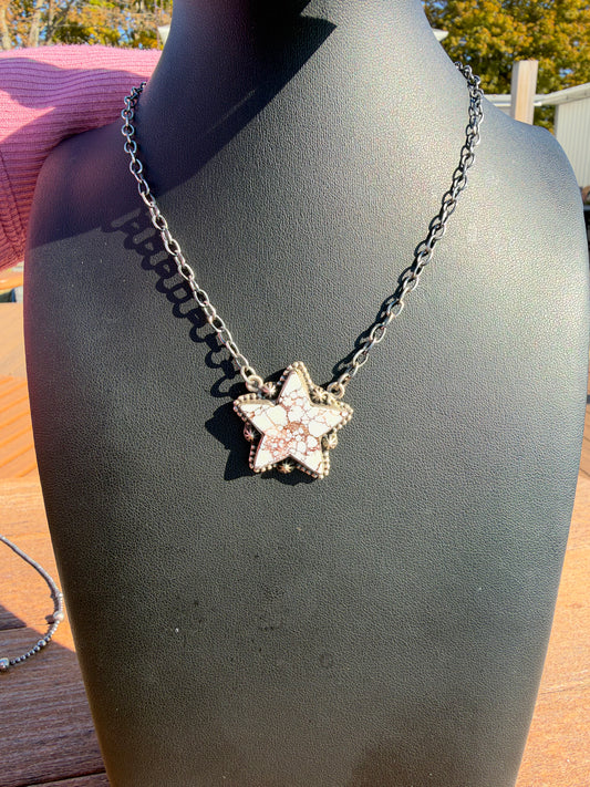 Wild horse star necklace